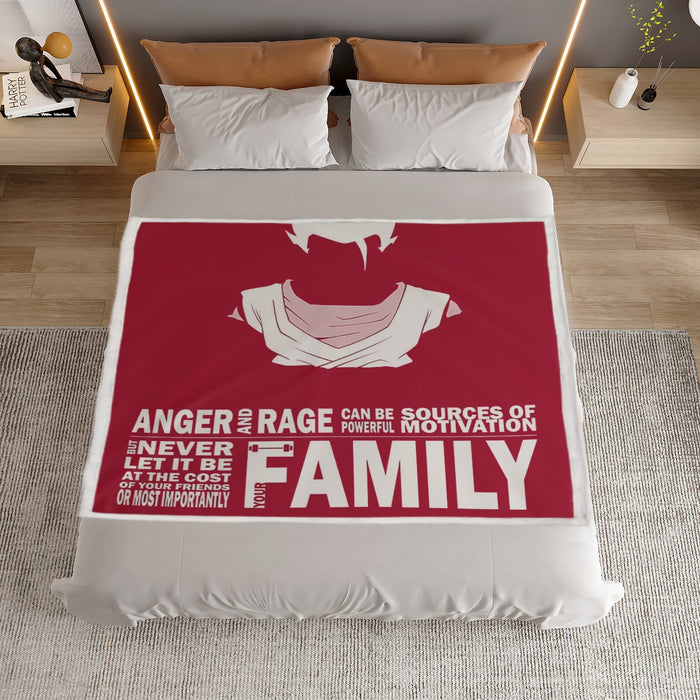 Dragon Ball Z  Gohan Family Slogan Household Warm Blanket