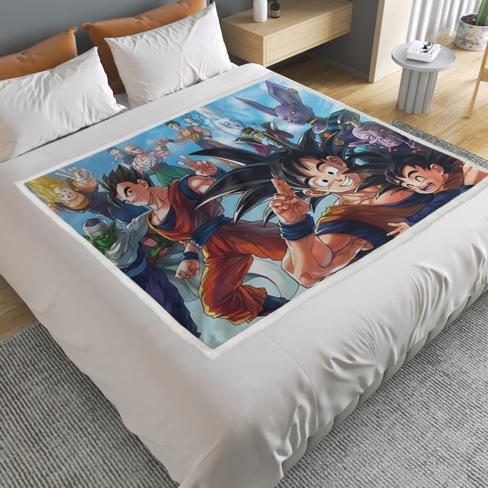 Dragon Ball Z Characters Household Warm Blanket