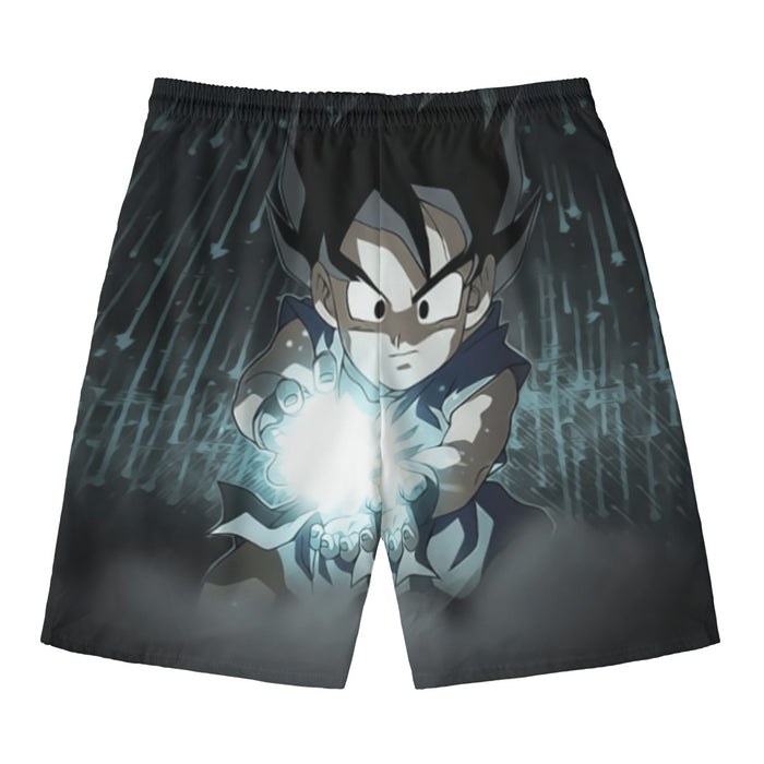 Dragon Ball Goku Kid Practice Kamehameha Cute Round Neck Design Beach Pants