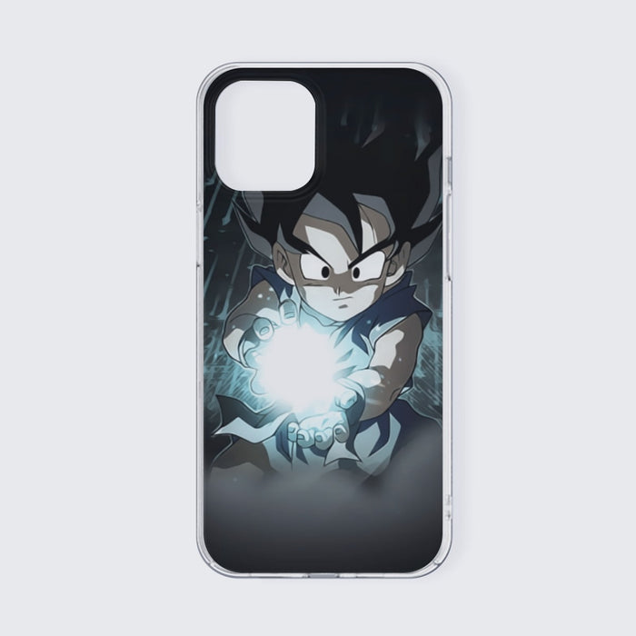 Dragon Ball Goku Kid Practice Kamehameha Cute Round Neck Design iPhone 13 Case