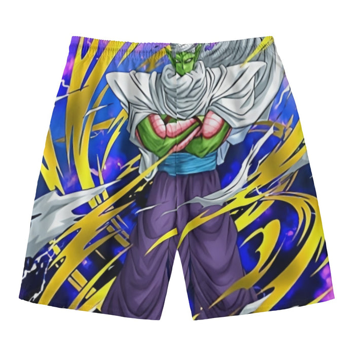 Dragon Ball Angry Piccolo Waiting Fight Aura Yellow Fashion Beach Pants