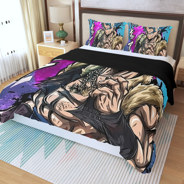 Super Saiyan Blue Gogeta Three Piece Duvet Cover Set