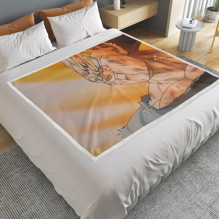 Majin Vegeta Sacrifice Battle Super Saiyan Extraordinary 3D Household Warm Blanket