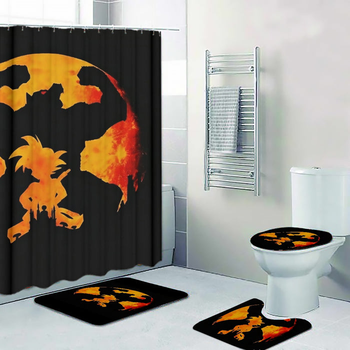 Dragon Ball Z Cool Shadow Kid Goku Great Ape Evolution Four-piece Bathroom