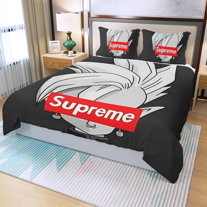 DBZ Zamasu Supreme Kai Logo Creative Black Edition Three Piece Duvet Cover Set