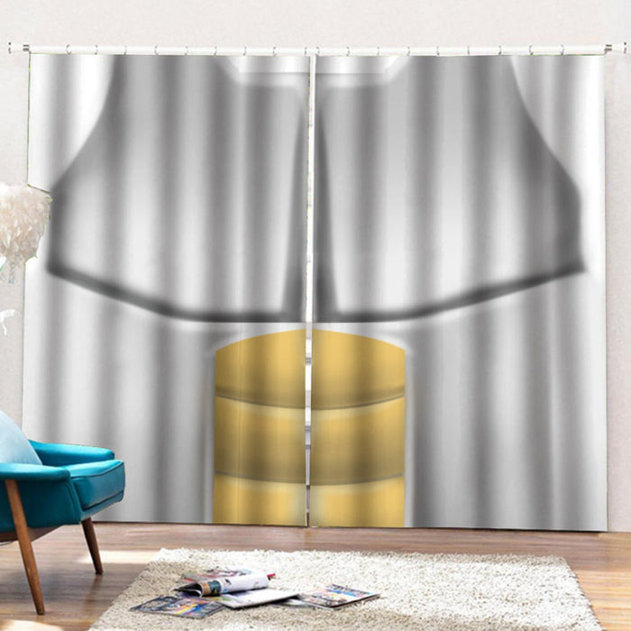 Dragon Ball Z Vegeta Inspired Suit Cosplay Zip Up Curtains with Hooks