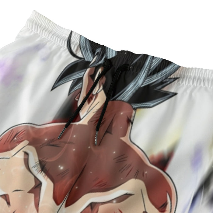 Dragon Ball Goku Damaged Battle Muscular Powerful Aura Beach Pants