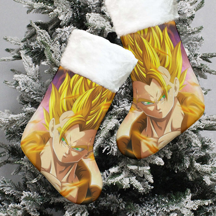 Dragon Ball Z Gogeta Super Saiyan Warrior Power Full Print Streetwear Cool Design Christmas Socks