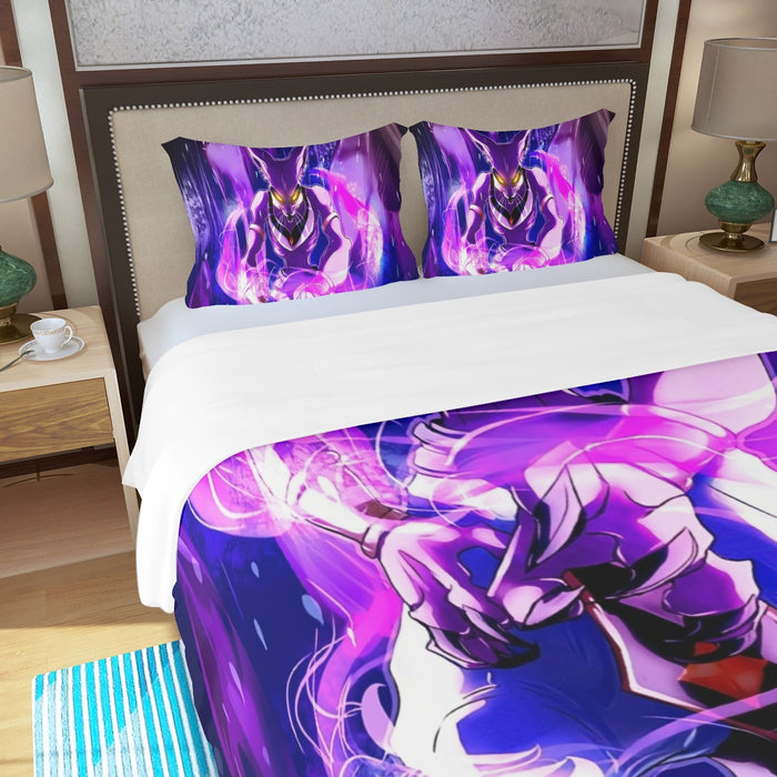 DBZ Mighty Destruction God Beerus Egyptian Cat Sport Design Three Piece Duvet Cover Set