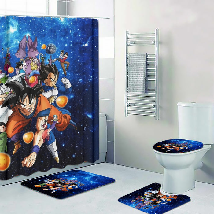 Dragon Ball Super Destruction Gods Goku Vegeta Four-piece Bathroom