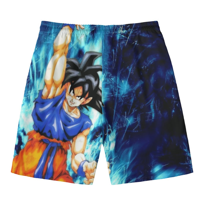 Dragon Ball Z Son Goku Cool Blue Aura Energy Ball Beach Pants