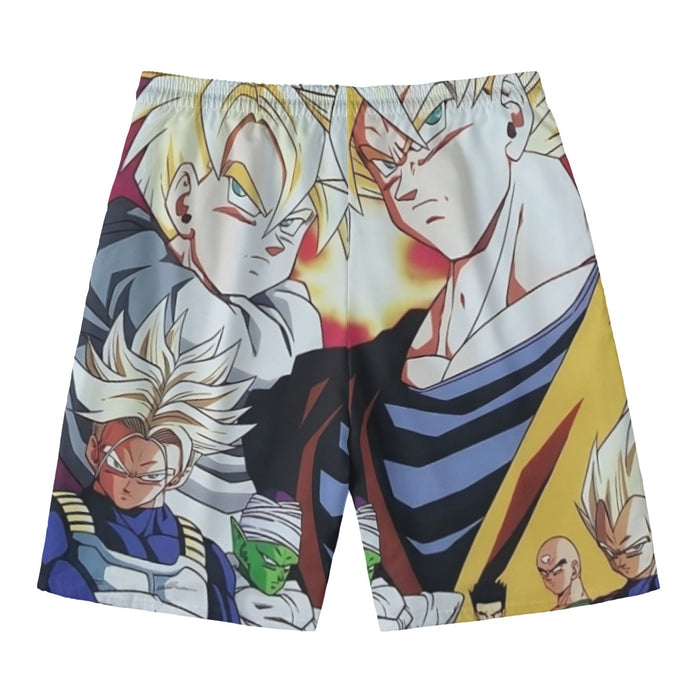 Dragon Ball Z Angry Super Saiyan Fighters Beach Pants