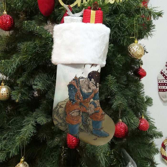 Dragon Ball Gohan Exhausted Sad Simple Design Vintage Streetwear Christmas Sock