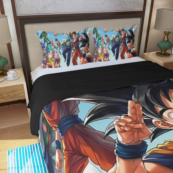 Dragon Ball Z Characters Three Piece Duvet Cover Set