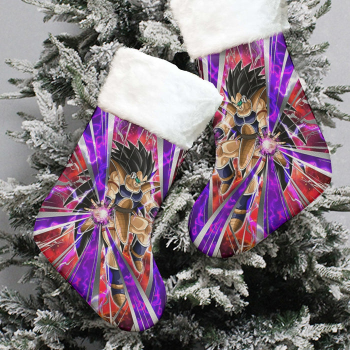 Dragon Ball Z Vibrant Saiyan Raditz Radiant Light Christmas Socks