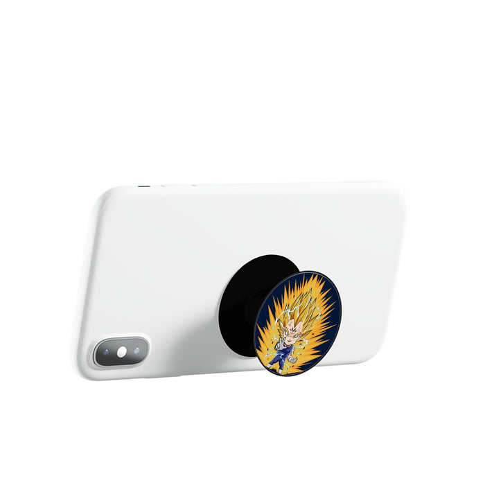 DBZ Majin Vegeta Super Saiyan Prince Power Aura Chibi Sketch Airbag mobile phone holder