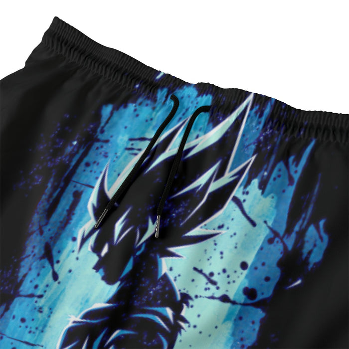 Awesome Goku Blue Design Dragon Ball Z Beach Pants