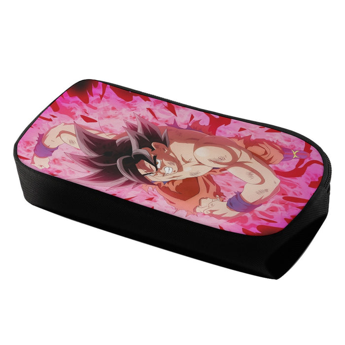 Dragon Ball Super Bruised Goku Red Kaioken Streetwear Pencil Bag