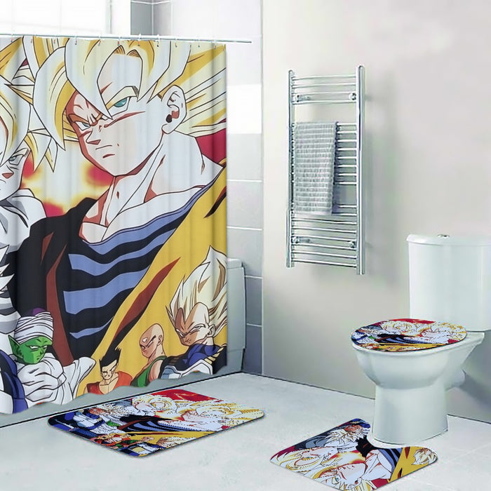 Dragon Ball Z Angry Super Saiyan Fighters Four-piece Bathroom