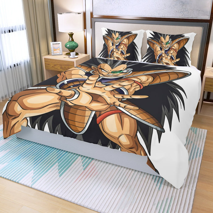 Dragon Ball Z Awesome Saiyan Raditz Fighter Stance Three Piece Duvet Cover Set