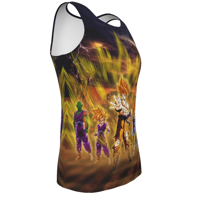 Piccolo Goku And Vegeta Dragon Ball Z Tank Top