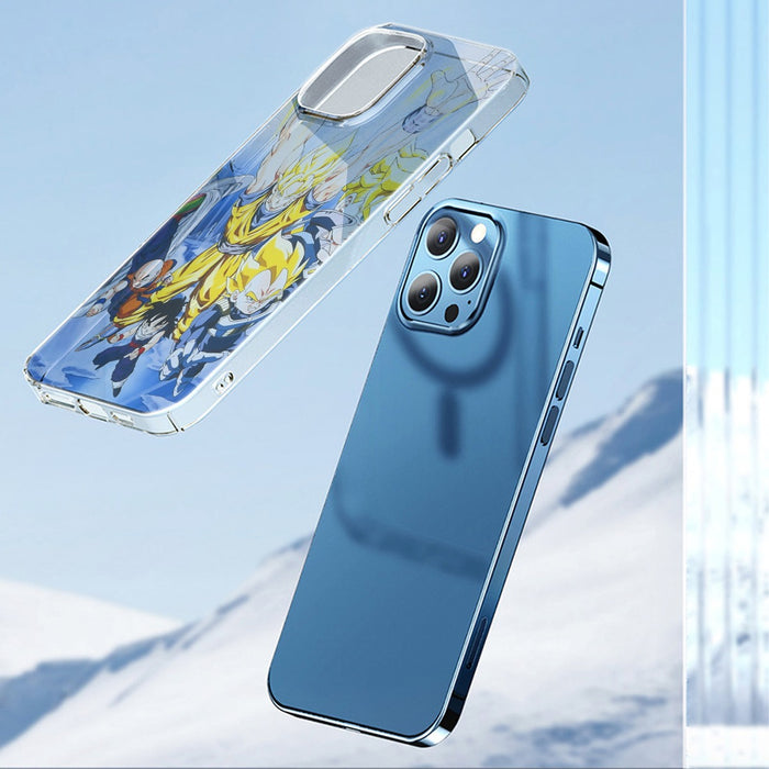 DBZ Goku Saiyan Spirit Bomb Vegeta Piccolo Gohan Trunks Vibrant Design iPhone 13 Case