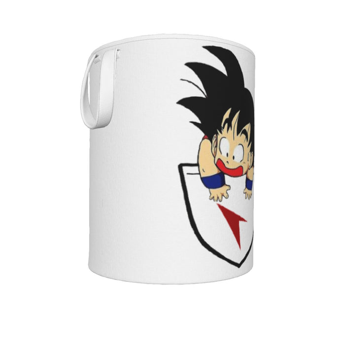 Dragon Ball Kid Goku Coming Out Of Pocket Laundry Basket