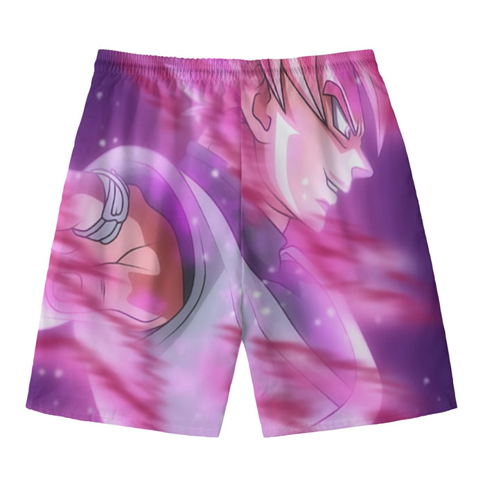 Dragon Ball Super Saiyan Black Goku Rose Cool Casual Beach Pants