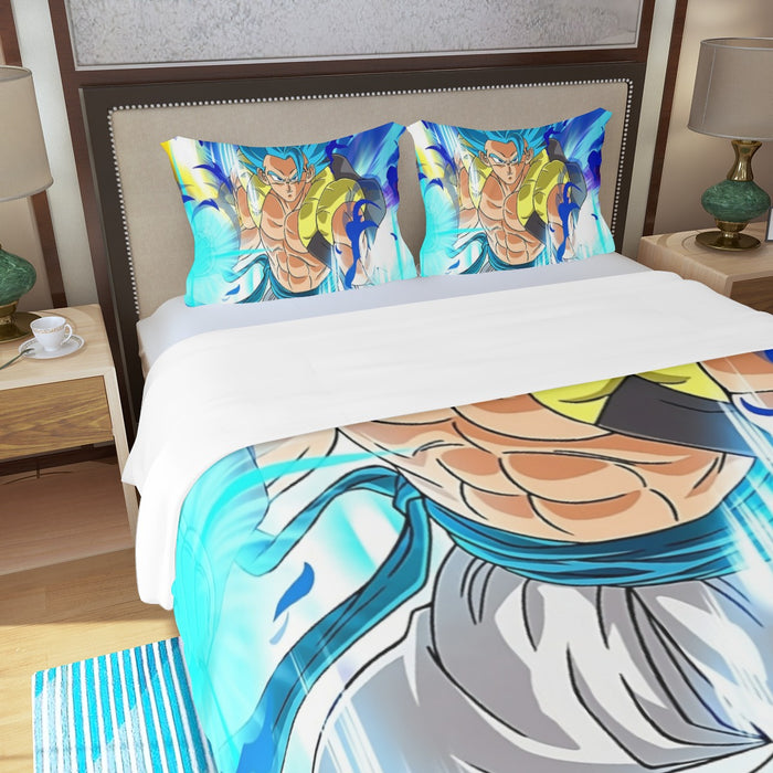 Super Saiyan Blue Gogeta Three Piece Duvet Cover Set