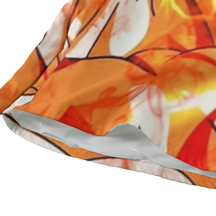 Dragon Ball Goku Super Saiyan Rose Flaming Fan Art Beach Pants