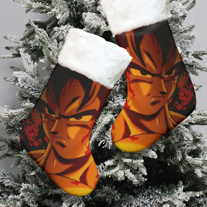 Dragon Ball Z Pissed Serious Son Goku Dope Orange Christmas Socks