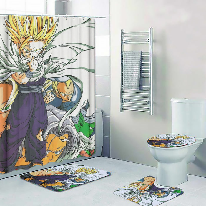 Dragon Ball Teen Gohan Super Saiyan Goku Vegeta Trunks Super Style Four-piece Bathroom