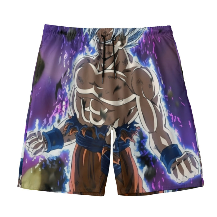 Dragon Ball Goku Ultra Instinct Power Up Vibrant 3D Beach Pants