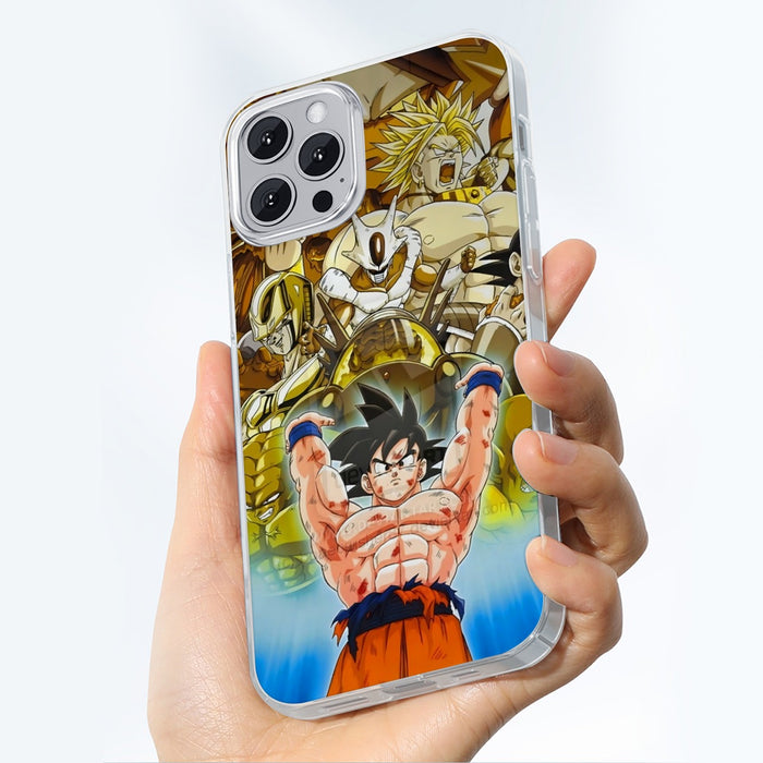 DBZ Goku Spirit Bomb Destroy Villains Cooler Broly Namek Golden iPhone 13 Case