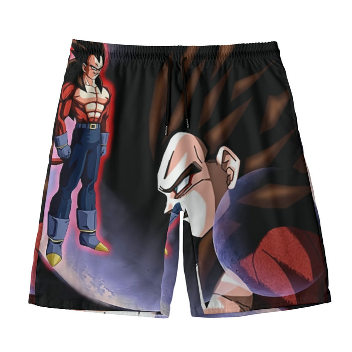 Dragon Ball Super Vegeta 4 Cool Crescent Moon Universe Beach Pants