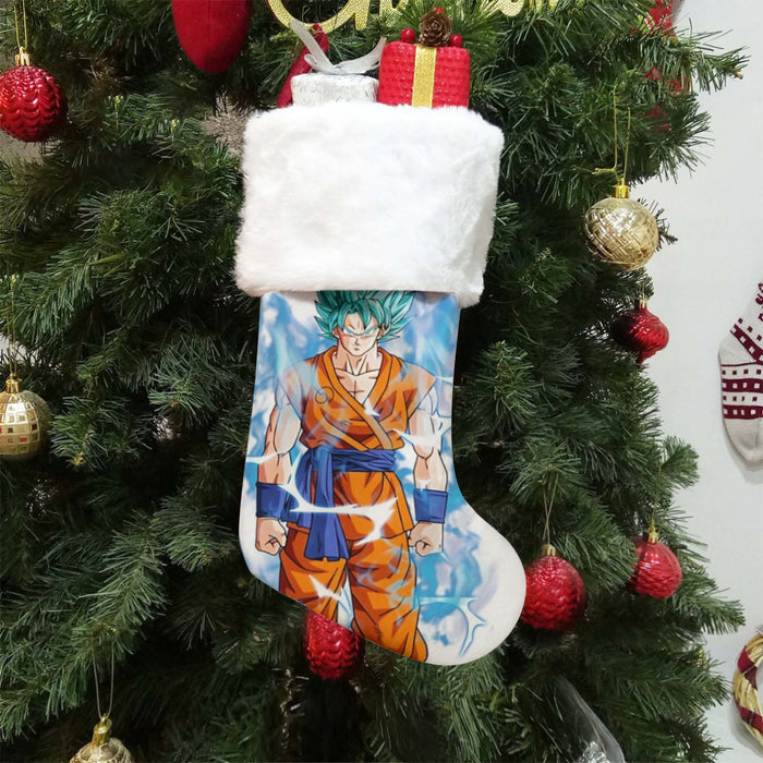 Dragon Ball Super SSGSS Goku Christmas Socks
