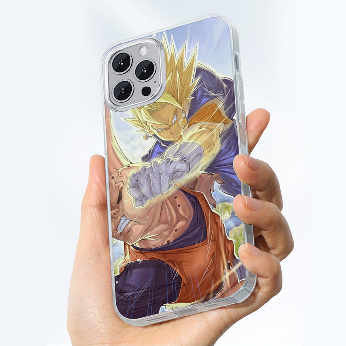 Dragon Ball Z Vegito Punching Super Buu iPhone 13 Case