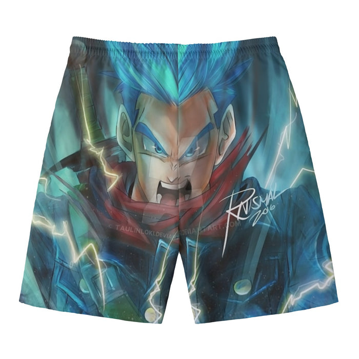 Dragon Ball Super Future Trunks Rage Beach Pants