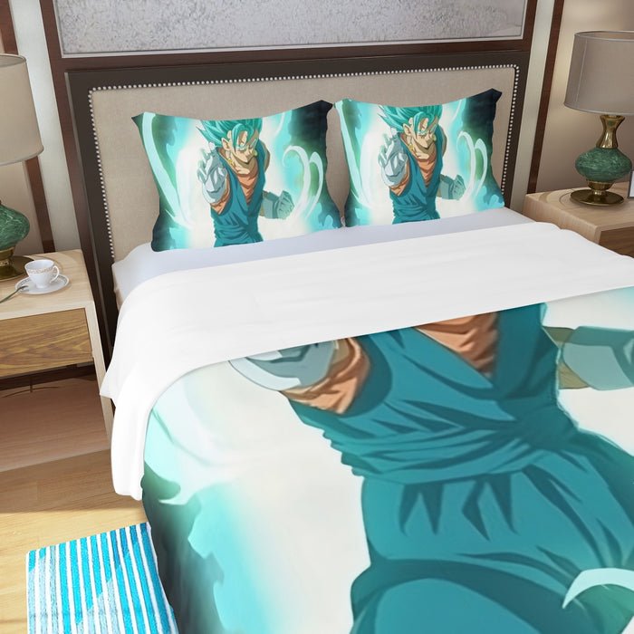 Dragon Ball Vegito Potara Fusion Dope 3D Full Print Three Piece Duvet Cover Set