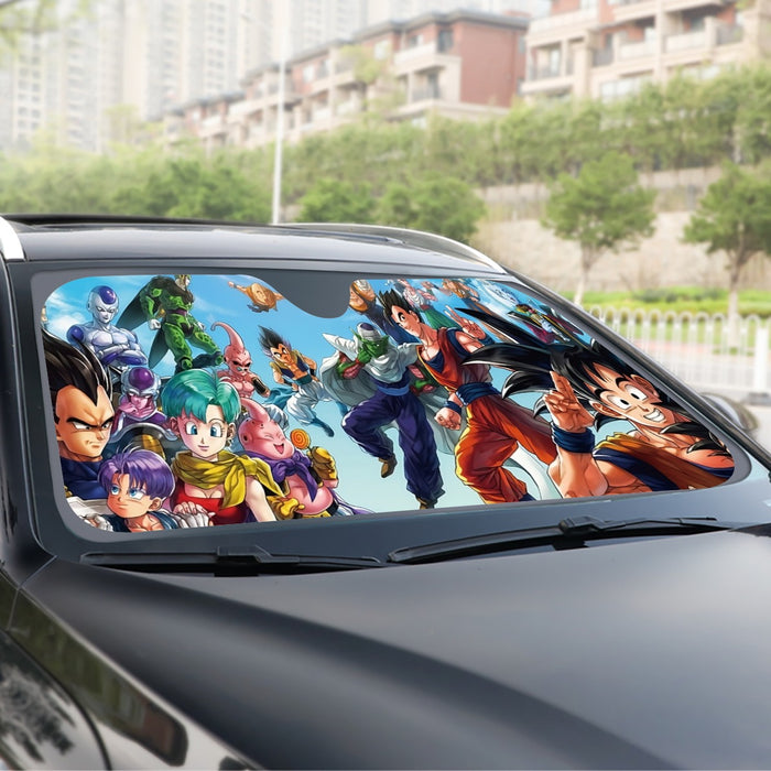 Dragon Ball Z Characters Windshield Sunshade