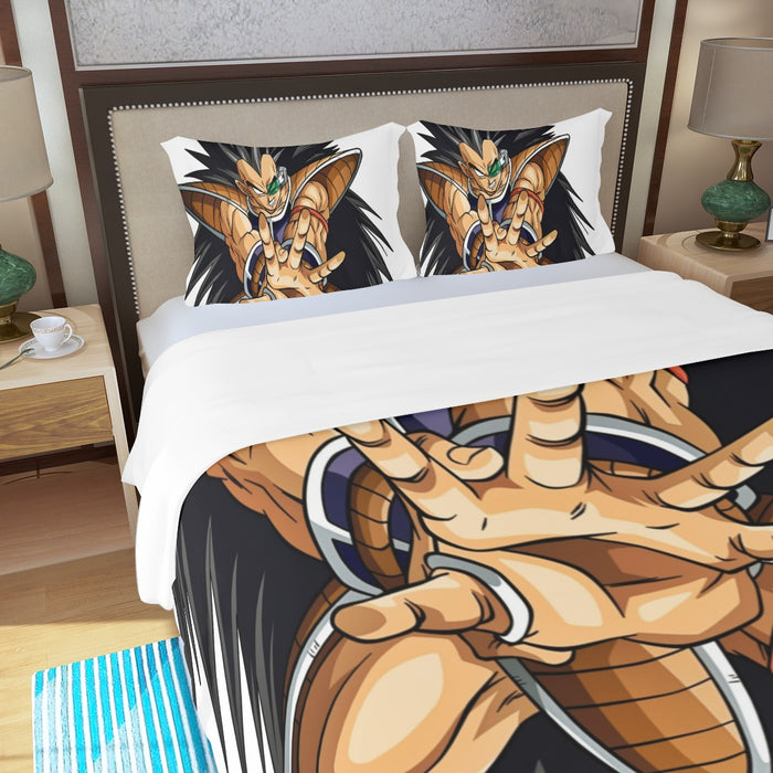 Dragon Ball Z Awesome Saiyan Raditz Fighter Stance Three Piece Duvet Cover Set