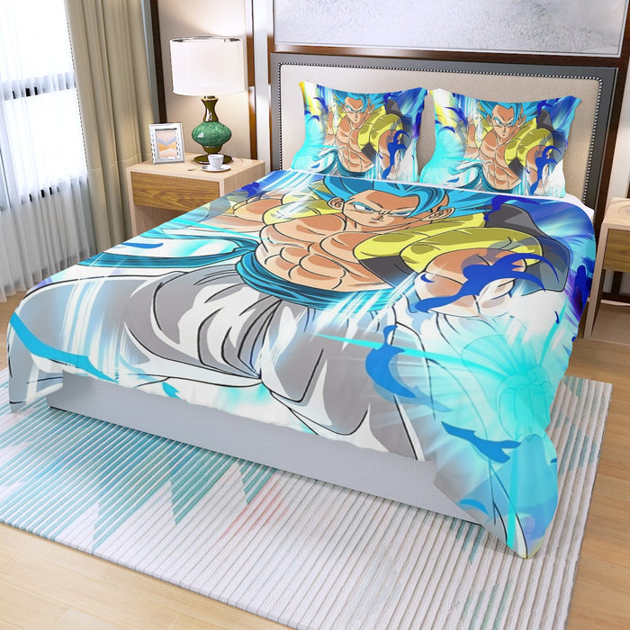 Super Saiyan Blue Gogeta Three Piece Duvet Cover Set