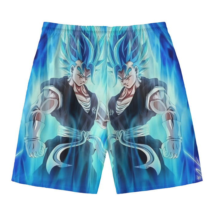 Dragon Ball Z Super Saiyan Vegito Blue Charge Aura Beach Pants