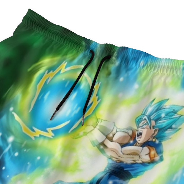 DBZ Goku Super Saiyan Blue SSGSS Kamehameha Power Attack Beach Pants