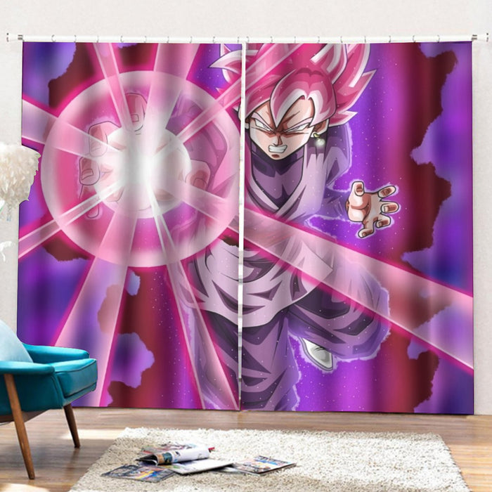 Goku Black Zamasu Super Saiyan Rose Powerful Aura Skills Dope Curtains with Hooks