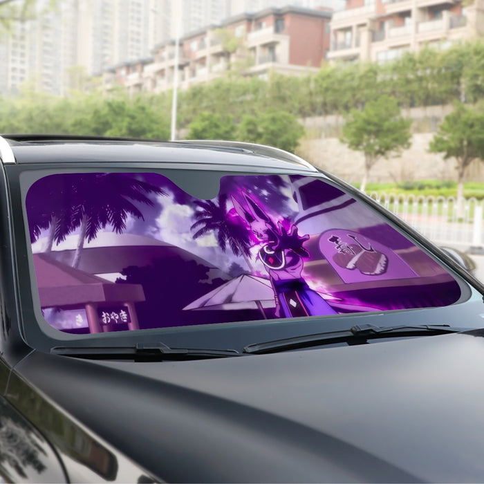 Dragon Ball Super God Of Destruction Dope Lord Beerus Windshield Sunshade