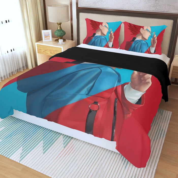 Cool Vegeta Businessman Design Dragon Ball Z Three Piece Duvet Cover Set