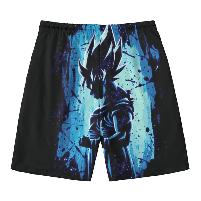 Awesome Goku Blue Design Dragon Ball Z Beach Pants