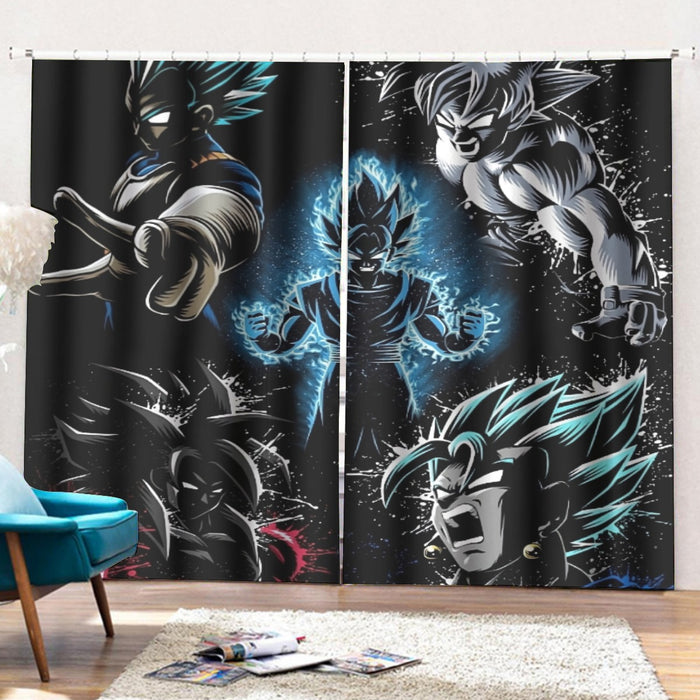Dragon Ball Z SSGSS Curtains with Hooks