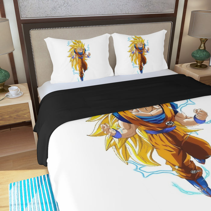 Goku Super Saiyan 3 Three Piece Duvet Cover Set